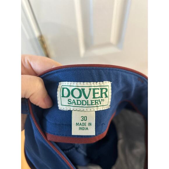 Dover Saddlery Navy Blue Brown Horsebit Print Equestrian Riding Pants - Picture 5 of 7